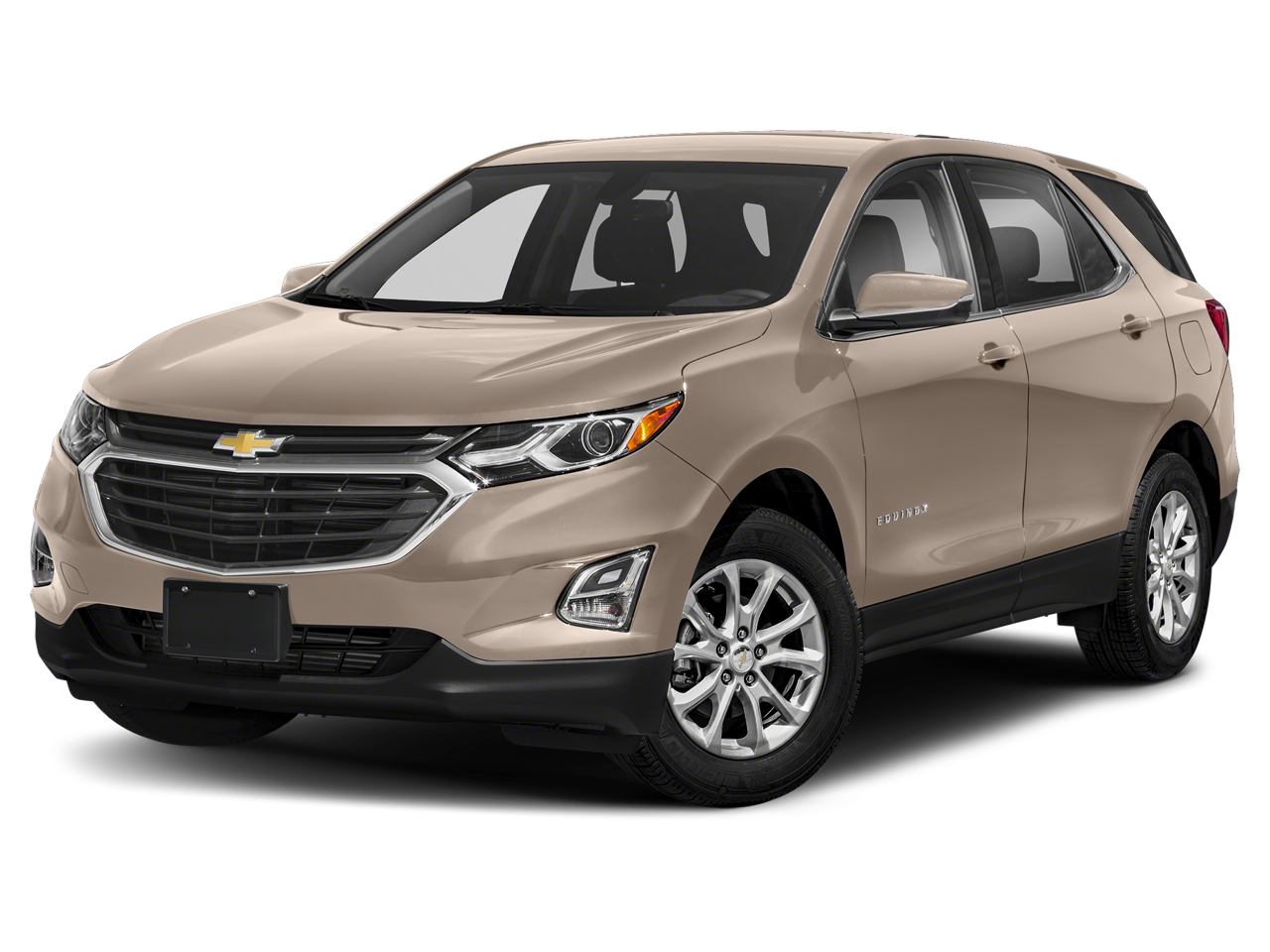 2019 Chevrolet Equinox LT in Orange Burst Metallic — front three-quarter view